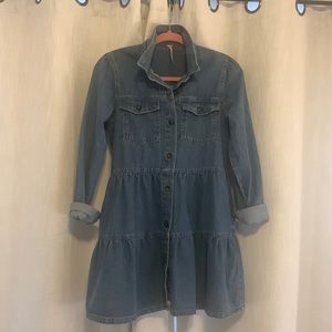 Free People denim mini dress